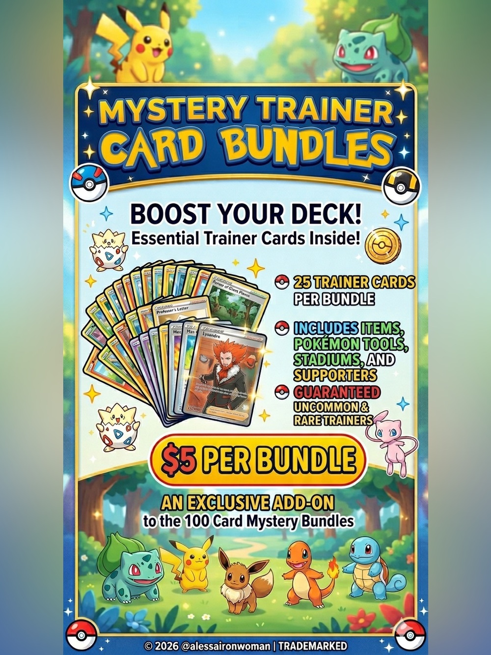 ⚡ 25 Trainer Card Add-On Bundle ⚡️ - Picture 1 of 3